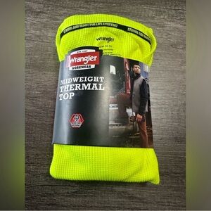 New Wrangler Workwear Midweight
Thermal Top Mens Size medium